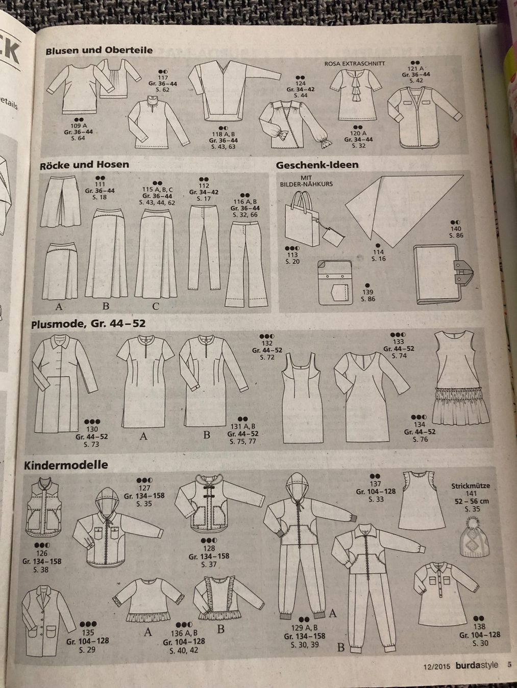 Riviste & Magazine: burda style 12/2015 – Nuovo e nell'imballaggio originale da Langnau am Albis venduto da snla_scc9 3