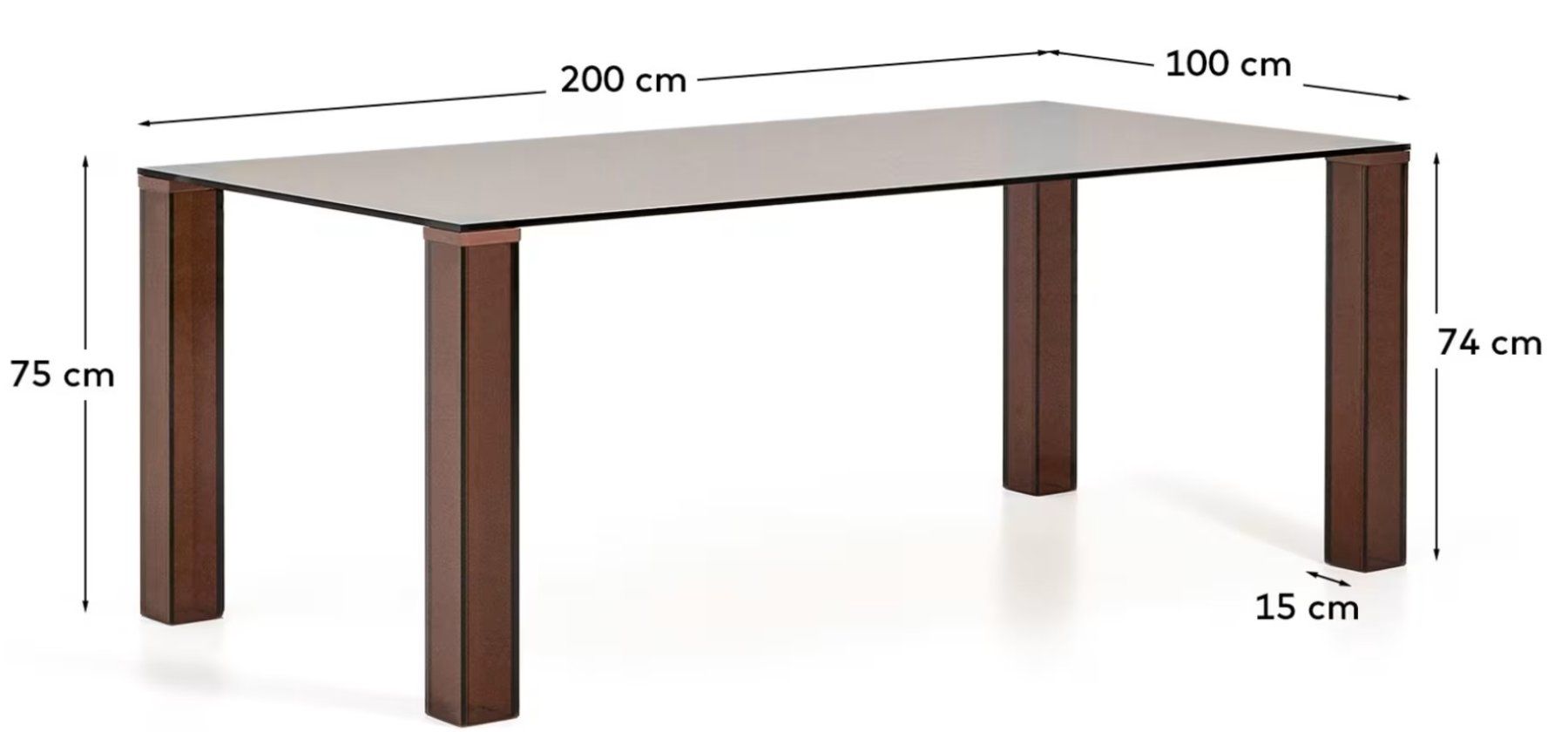 Tavoli: Tisch aus Einscheiben-Sicherheitsglas, 200x100 cm2 – Nuovo e nell'imballaggio originale da Zürich venduto da DrODrMo 4