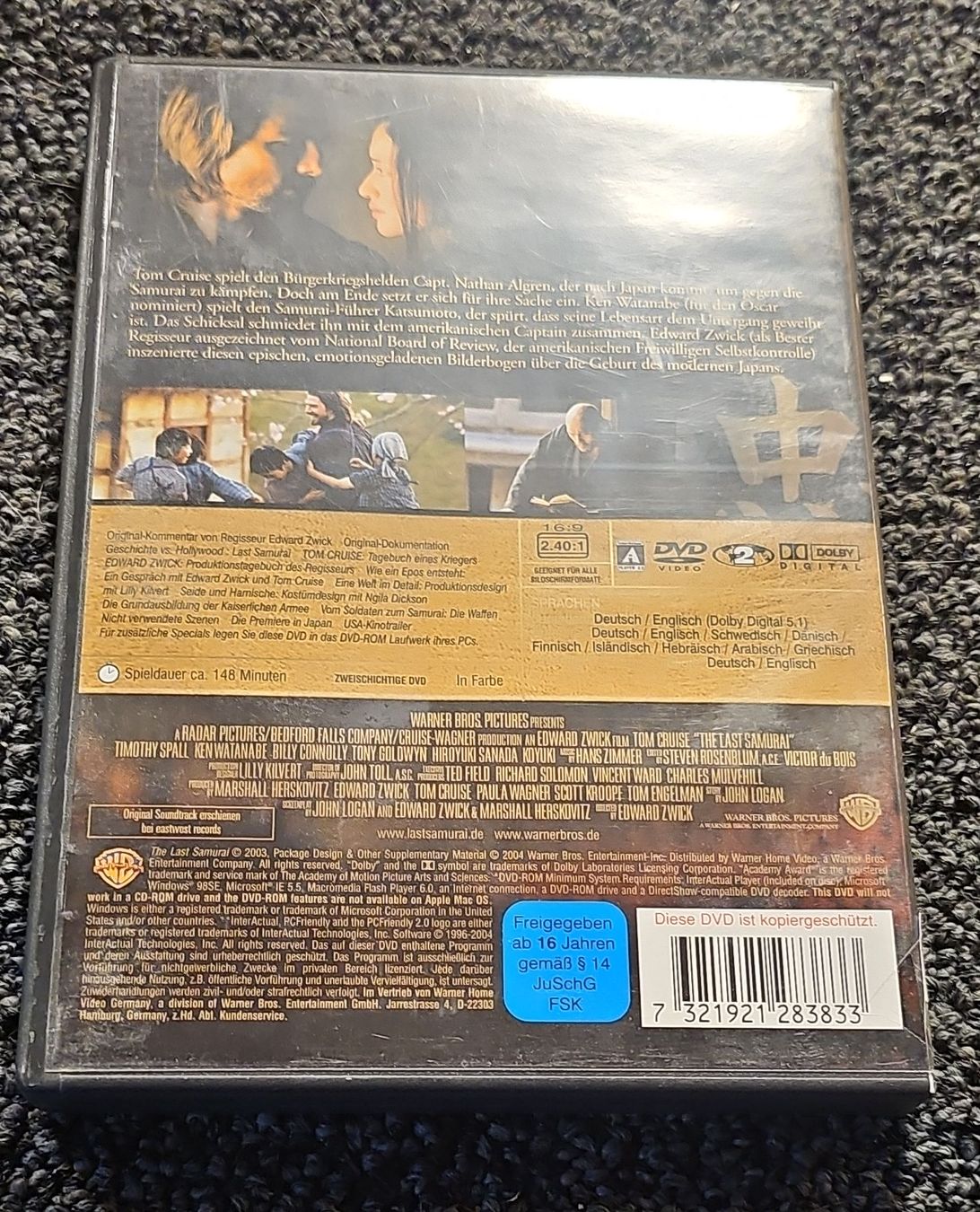 Tutti i DVDs: The Last Samurai (23646) – Usato da Ruswil venduto da jan_bxl5 1