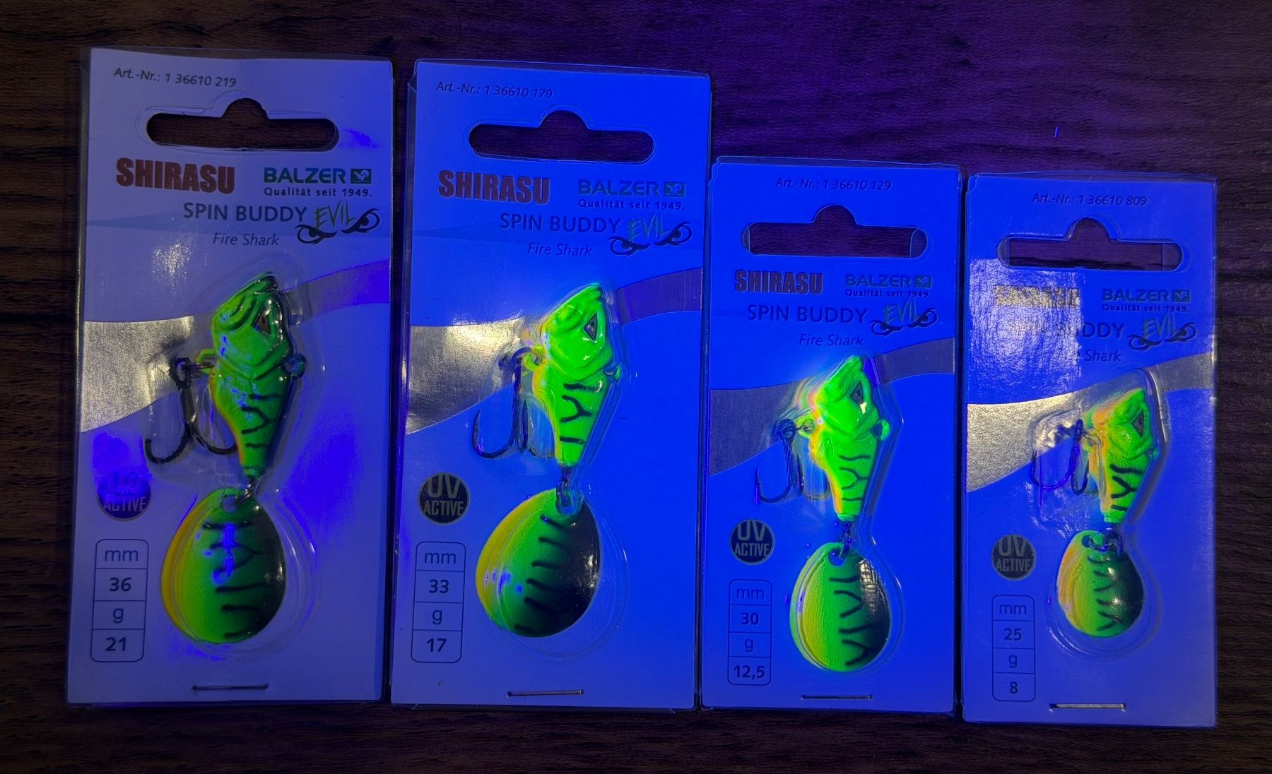 Köder: Balzer Spin Buddy Evil - Jig-Spinner 4er Set - 8-21 gr – Neu und originalverpackt aus Widnau von Fishingtackle_Oggy 1