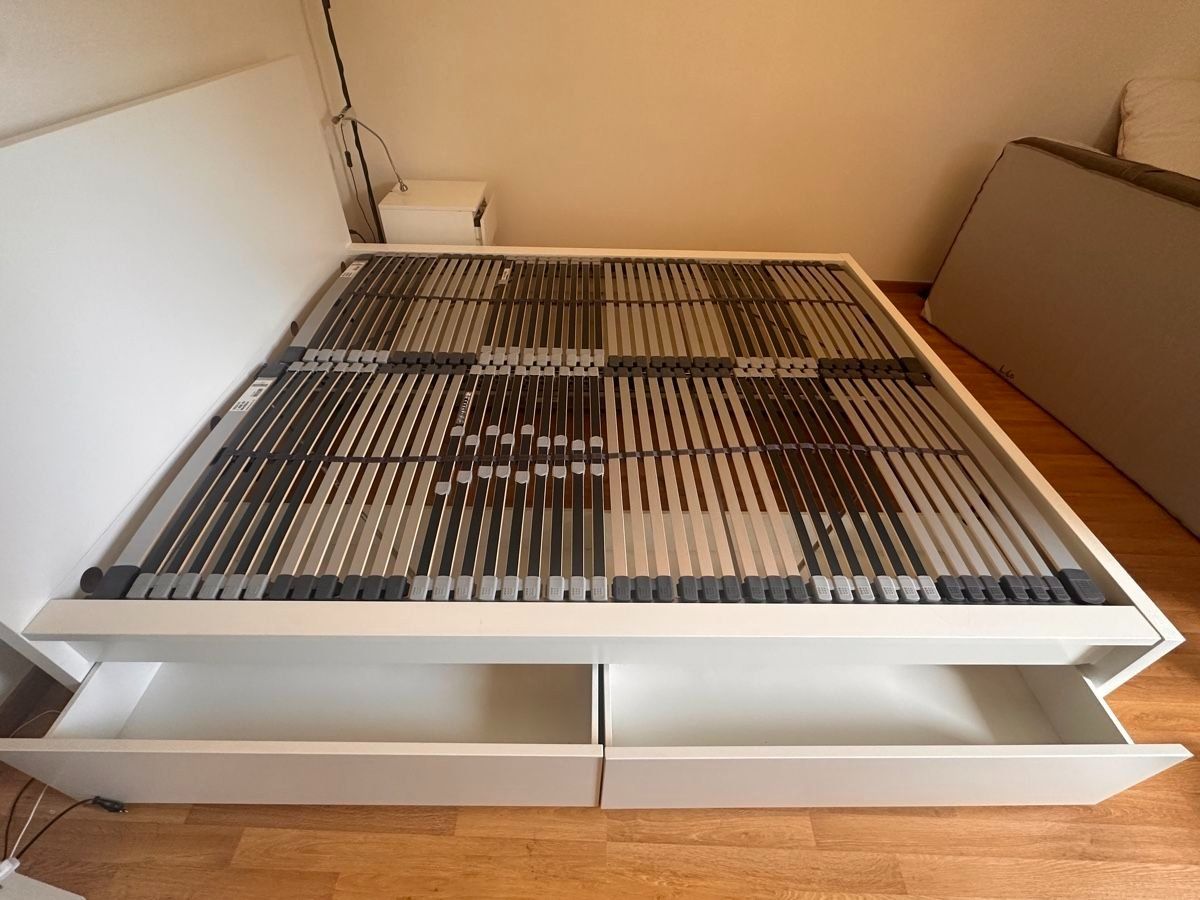 Ikea Letti: Bett 160x200, inkl. 2 Lattenroste, Ikea Malm – Usato da Neftenbach venduto da Frriedri 4