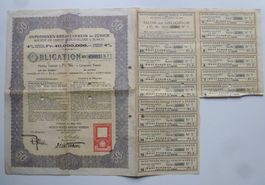 ++Alte Obligation Hypotheken-Kredit-Verein in Zürich 1919