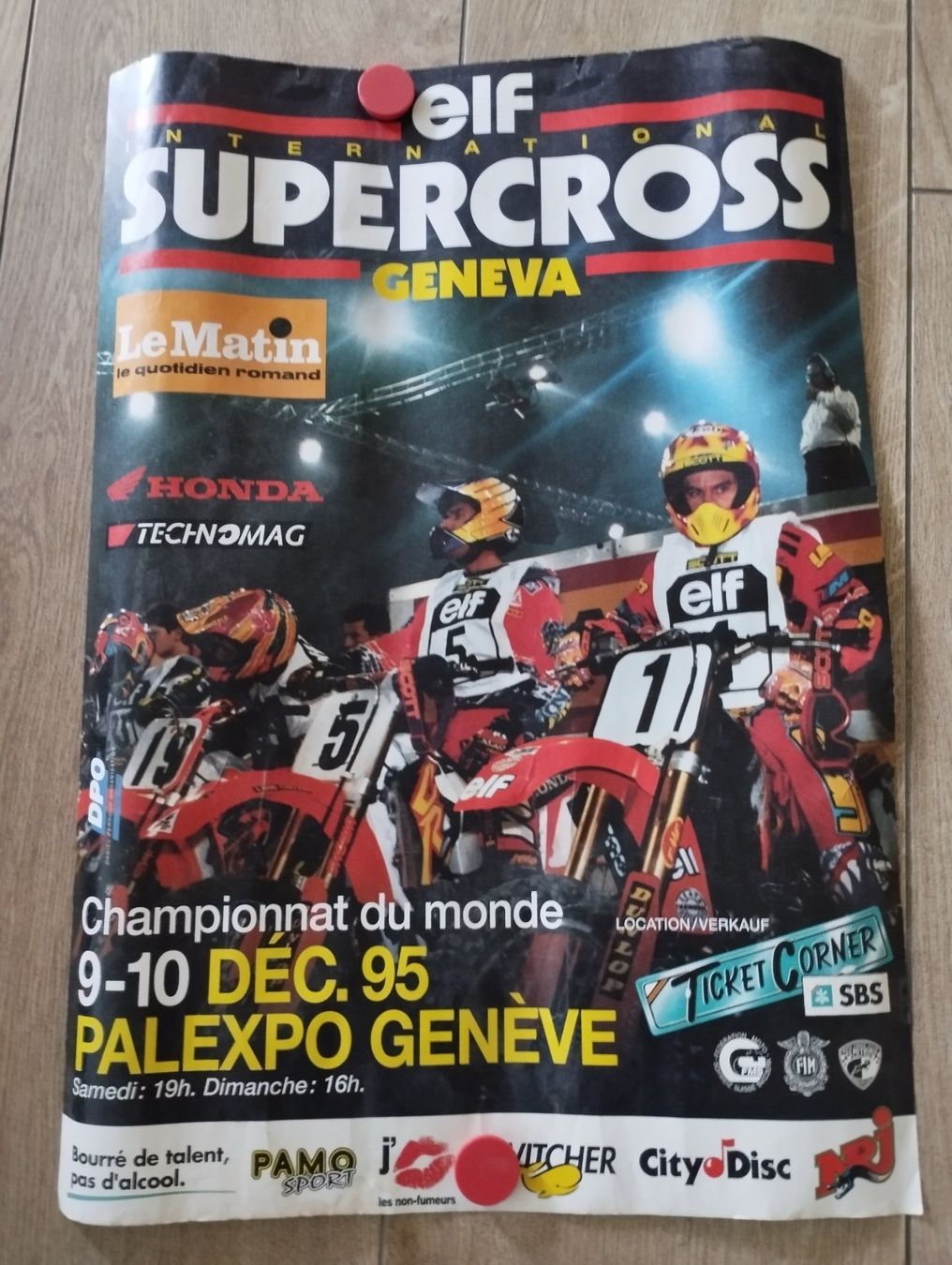 Foto & Immagini: Affiche originale Supercross Geneva 1995, 58x40cm – Usato da Genève venduto da Octo-puces
