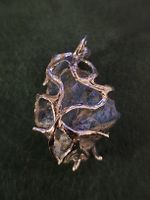 Apatit-Halskette, einzigartig, Handarbeit, 13,15 ct. Unikat.