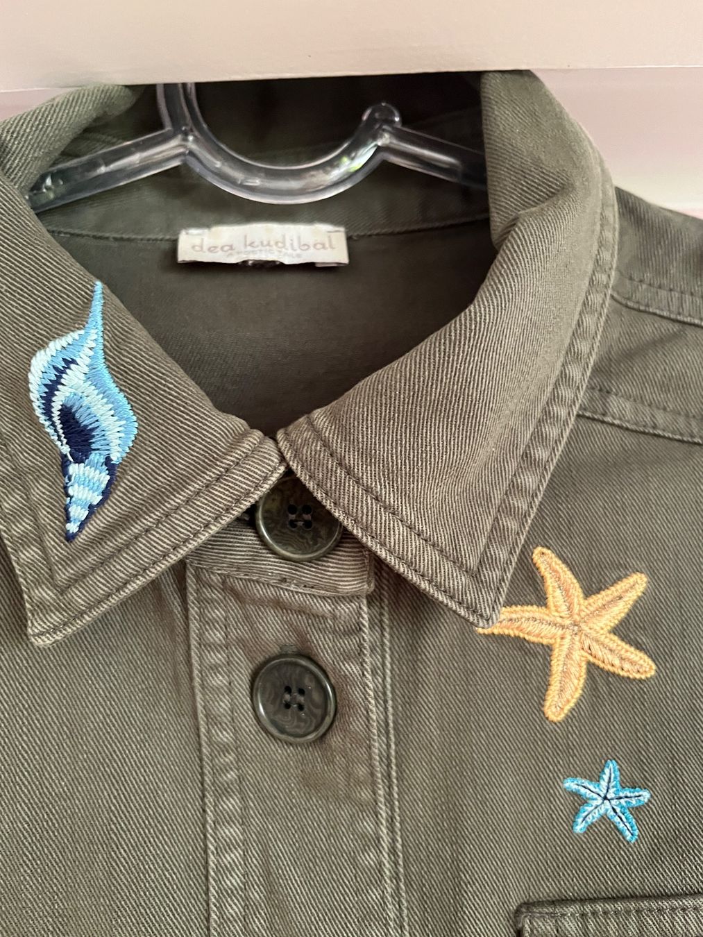 Giacche: Khaki-Jacke mit maritimer Stickerei – Usato da Zürich venduto da nicoleperquy 6
