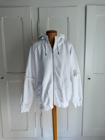 PEGADOR - Hoodie Sweatjacke weiss XS