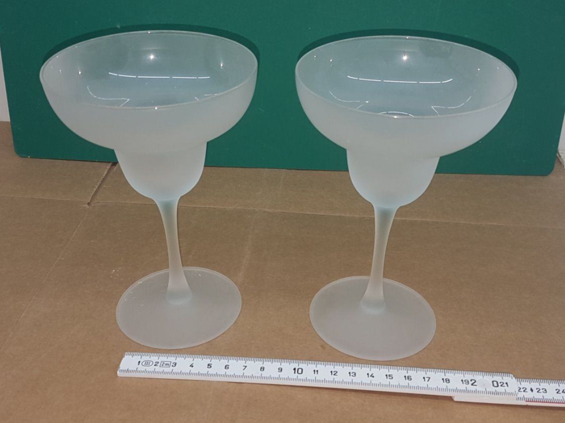 Bicchieri: 2 Stk. Eisbecher/Cocktailglas Milchglas – Usato da Teufenthal AG venduto da boebe071
