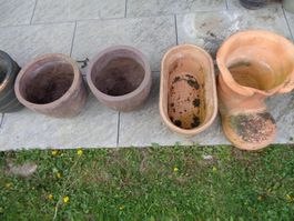 6 x Blumentöpfe (Pflanzgefässe), Garten