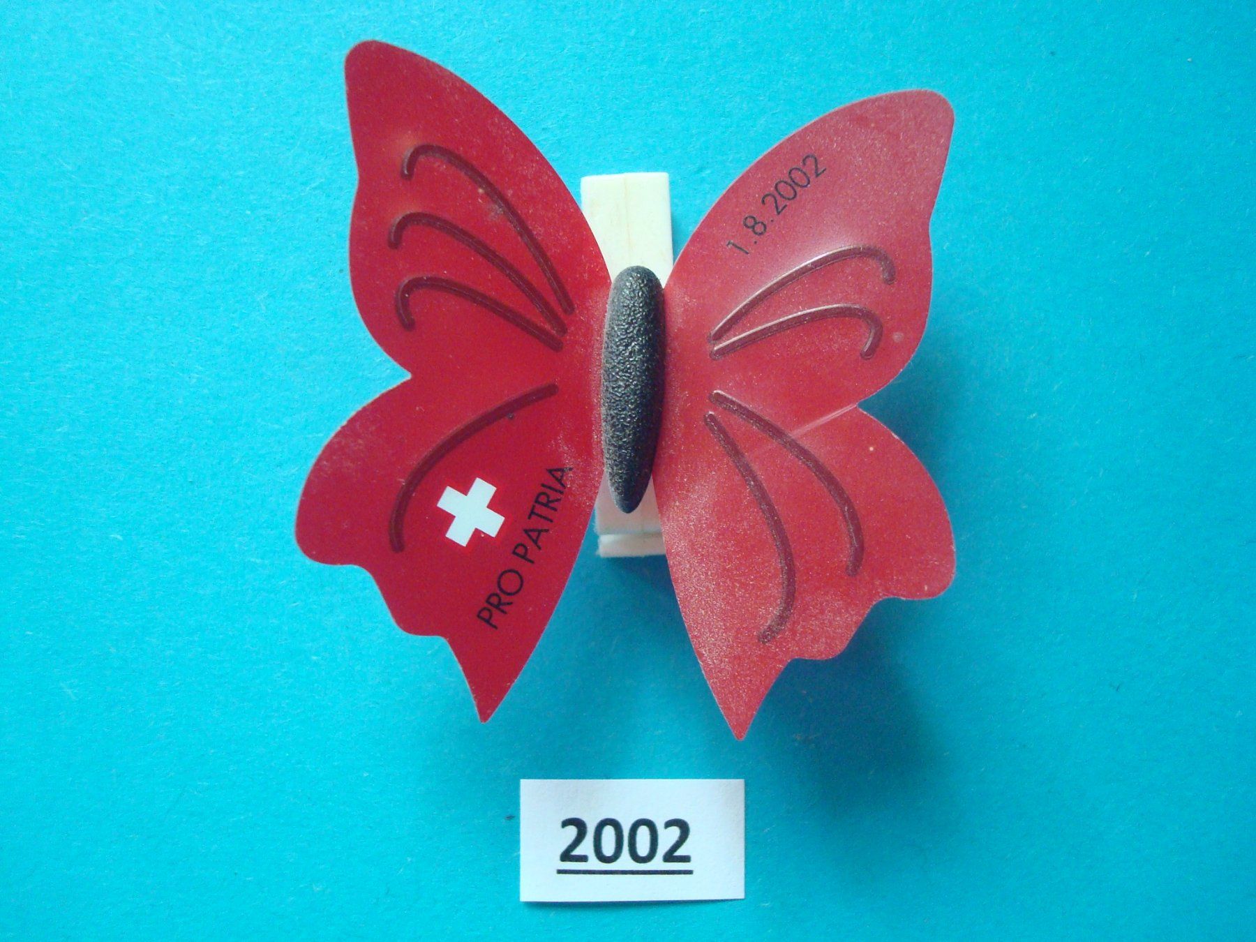 Placchette & Badge: Abzeichen 1. August 2002 – Usato da Riehen venduto da Baerewaegli