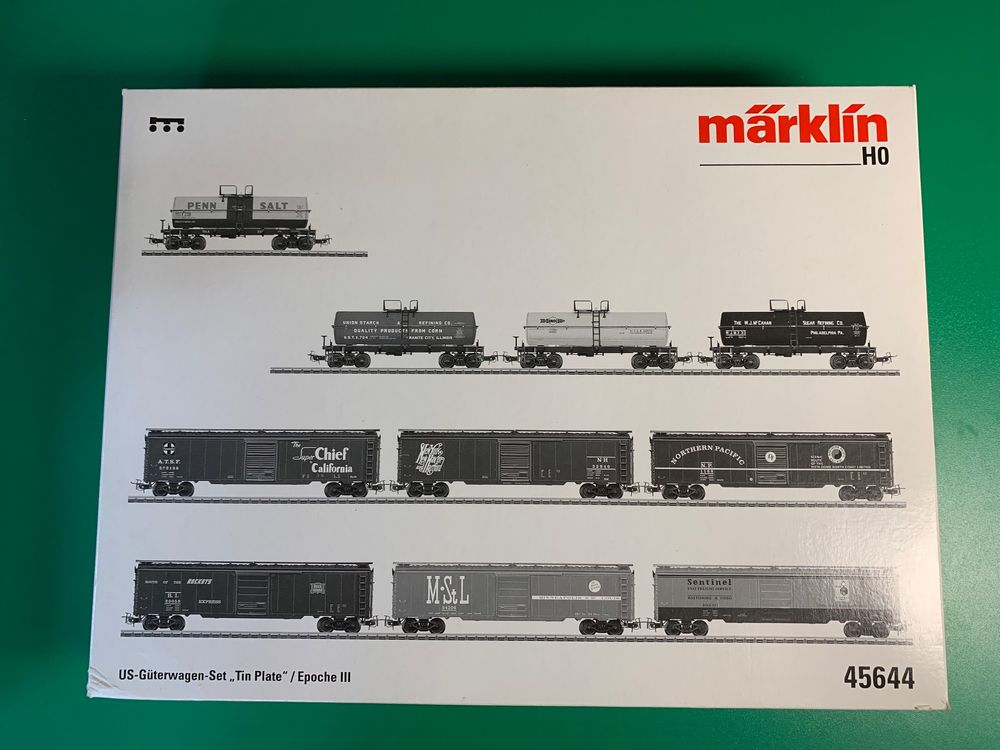 MARKLIN 45644 set de 10 wagons US USA 