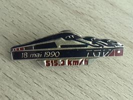 Pin TGV 515.3 km/h 18 Mai 1990