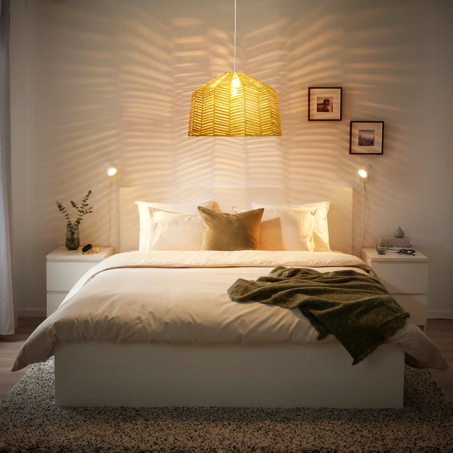 Ikea Kronleuchter & Deckenlampen: KAPPELAND Deckenlampe aus Rattan – Gebraucht aus Einsiedeln von luk_z69w 5