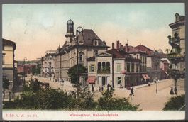 Winterthur  Bahnhofplatz  1906