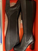Santoni Leder Stiefel lang schwarz Gr.37 neu in OVP
