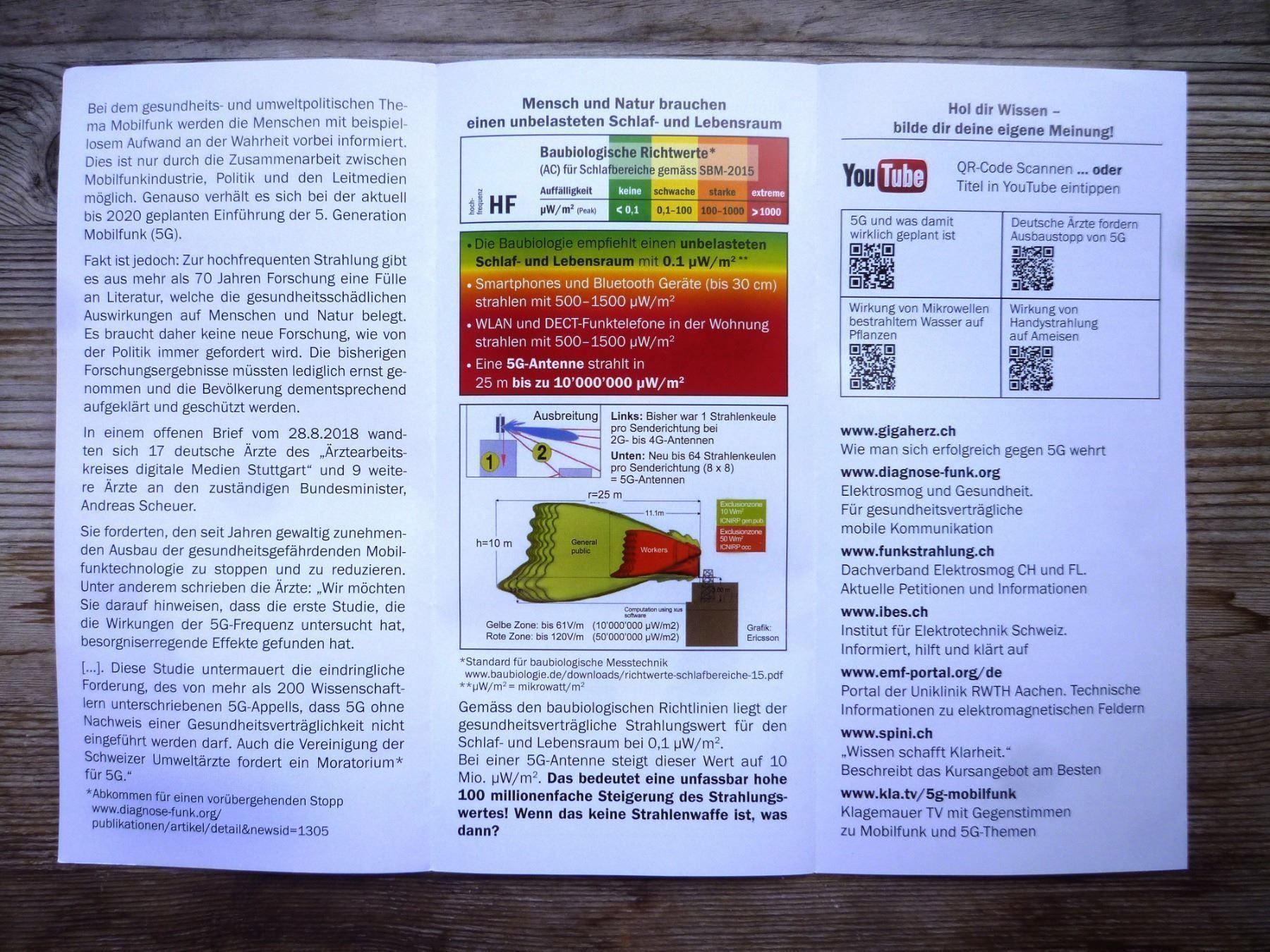 Documents: Informationsflyer "Stopp 5G" – Neuf (Voir description) à Aarau par Rdodger 3