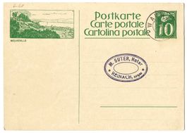 1926 Bildpostkarte Nr. 107-029 NEUVEVILLE, gest. Wauwil