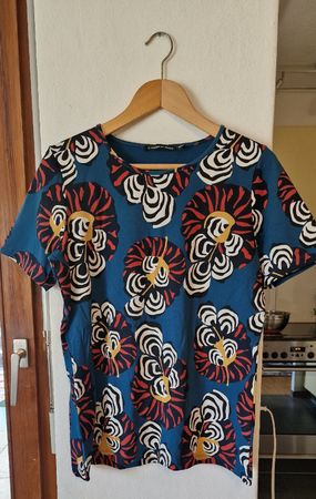 Shirt Gr. L House of Grace Blumenmuster Baumwolle