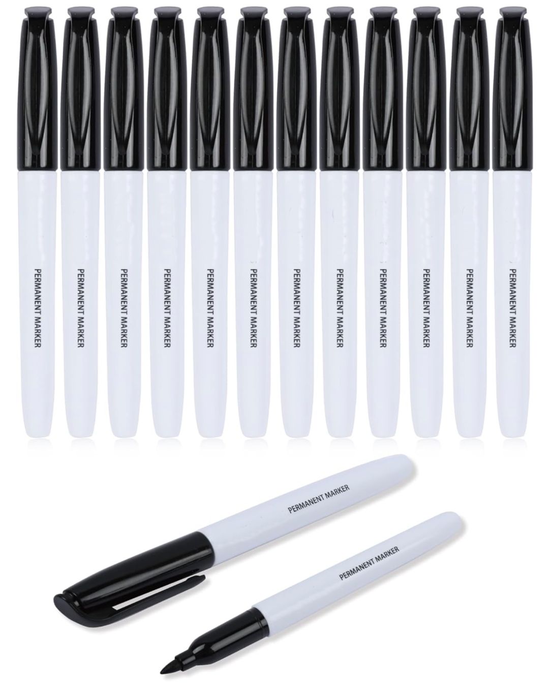 Penna & Evidenziatori: Permanentmarker, Schwarz, 12er-Pack – Nuovo e nell'imballaggio originale da Bülach venduto da StoreInShopOutlet
