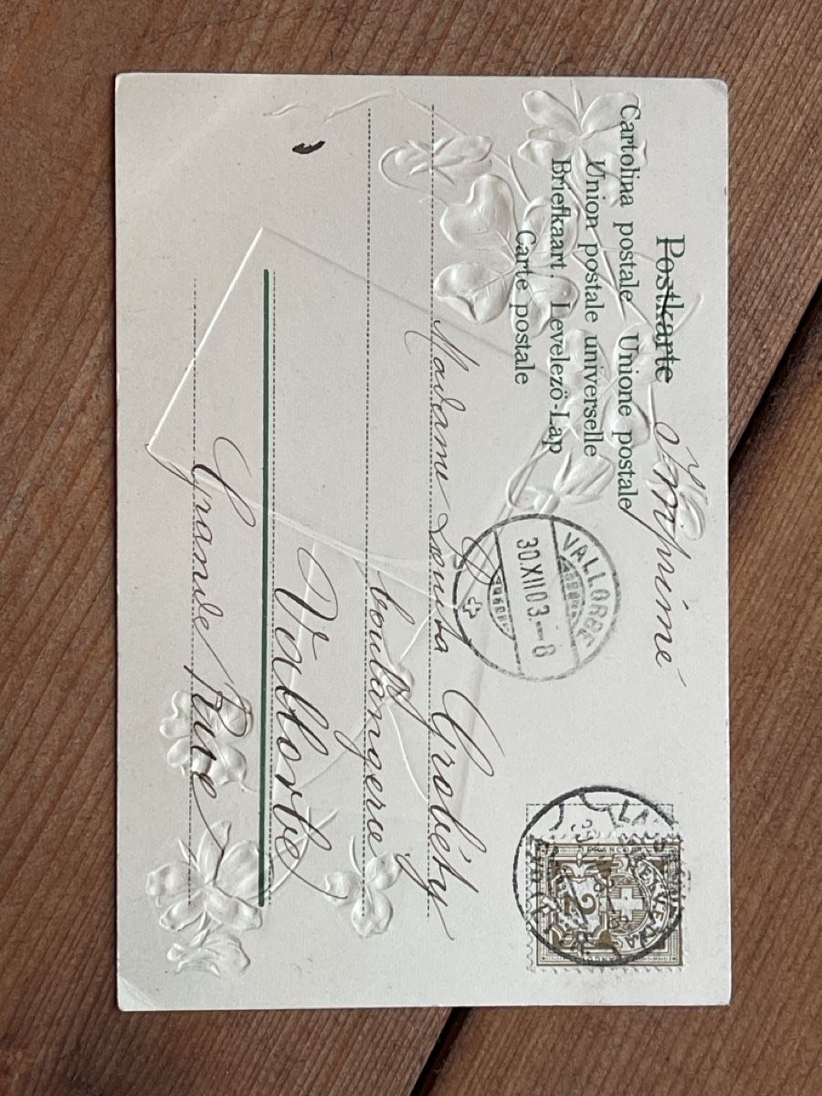 Cartoline postali: Vintage Ansichtskarte mit Prägedruck – Usato da Strengelbach venduto da Aschatan5 1