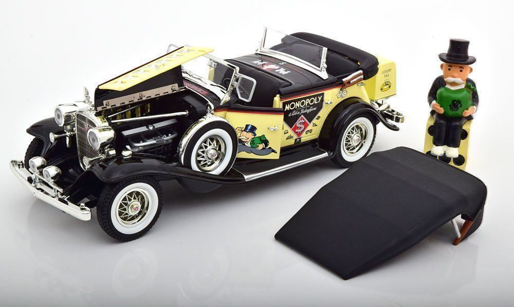 Cadillac Modellini d'auto: CADILLAC V16 PHAETON MR. MONOPOLY 1:18 – Nuovo e nell'imballaggio originale da Suhr venduto da Moebelsiralfred 1