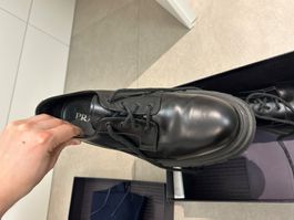 PRADA Schuhe schwarz Leder Grösse 42-43, mit Kauf-Quittung