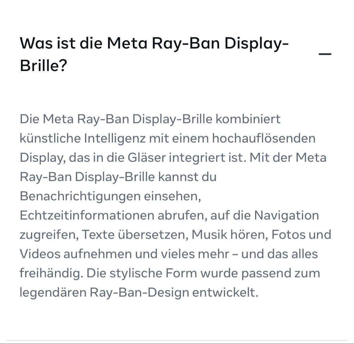 Ray-Ban Occhiali & Lenti: RayBan Meta Display TOP – Nuovo e nell'imballaggio originale da Schaffhausen venduto da Aensch 2