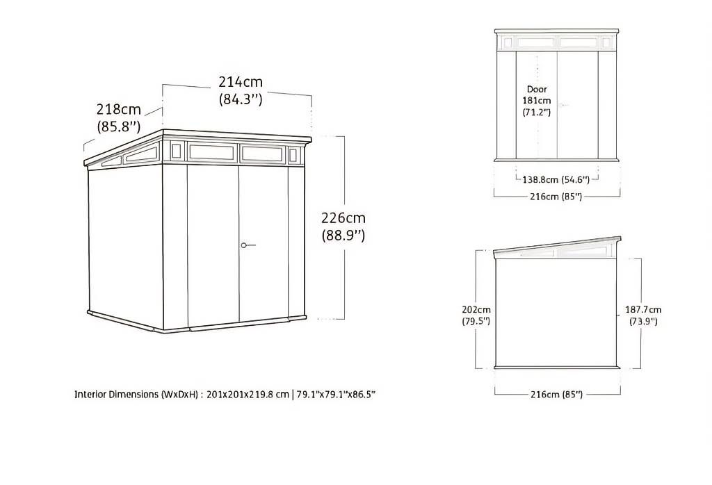 Auflagenboxen: Abri de jardin neuf (marque Keter) – Gebraucht aus Savagnier von Brandtisa 1