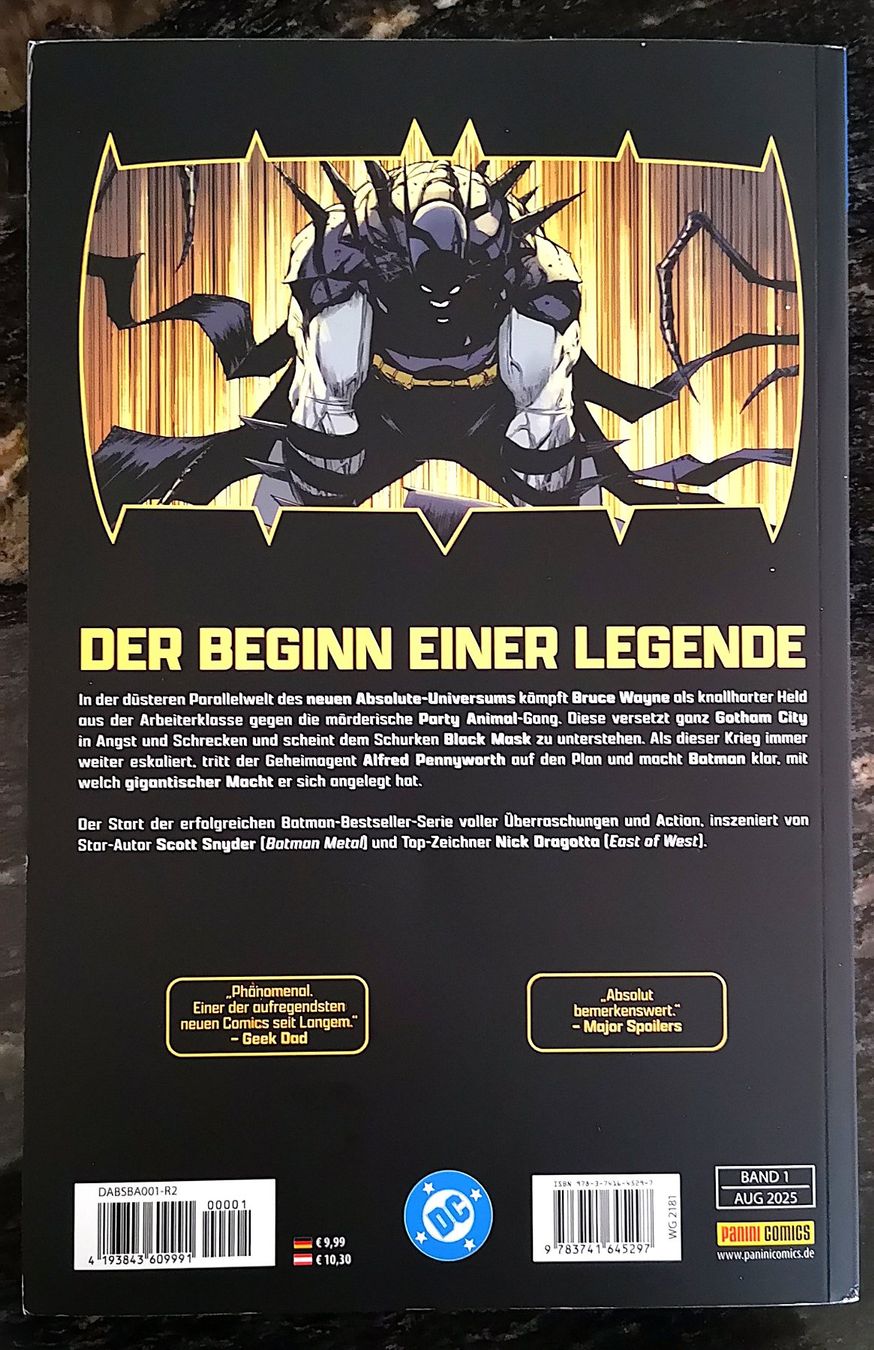 Fumetti: Absolute Batman: Bd. 1 neuer Original DC Comic – Nuovo (secondo la descrizione) da Dübendorf venduto da caramba123 2