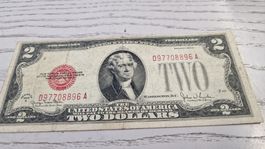 Seltene 2 Dollar Note - Vintage Sammlerstück, Top 1928
