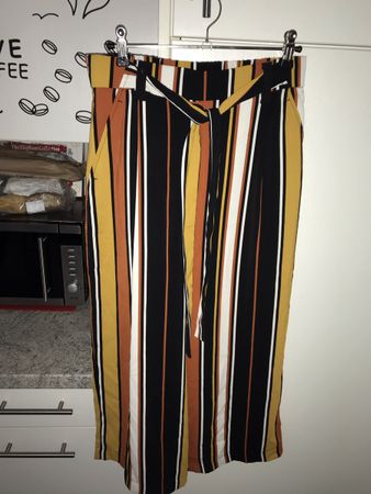 ZARA DAMEN HOSE GESTREIFT GRÖSSE S
