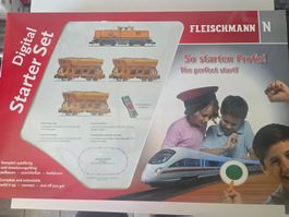 Digitales N-Startset mit DB Güterzug, Diesellok, MultiMaus