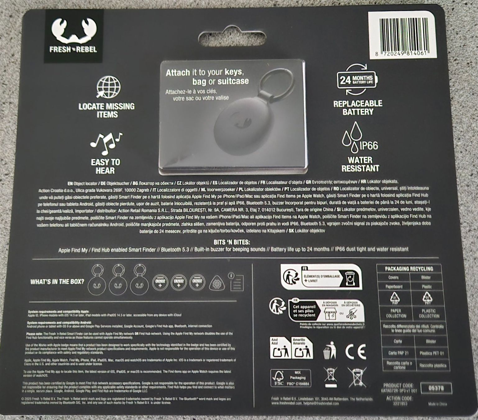 Portachiavi: 3er Set FRESH 'n REBEL Smart Finder / Tracker NEU – Usato da Oberrieden venduto da micy 1