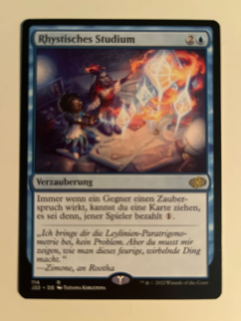 Magic The Gathering Carte collezionabili: 1 x Rhystisches Studium - Magic: The Gathering - MtG – Usato da Kriens venduto da Shadi1980