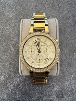 Michael Kors Uhr Gold Farbe mit Zirkonia