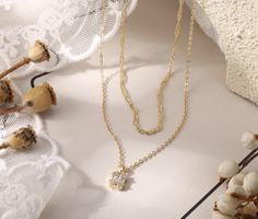 14K Vergoldete Anhänger Halskette Gold