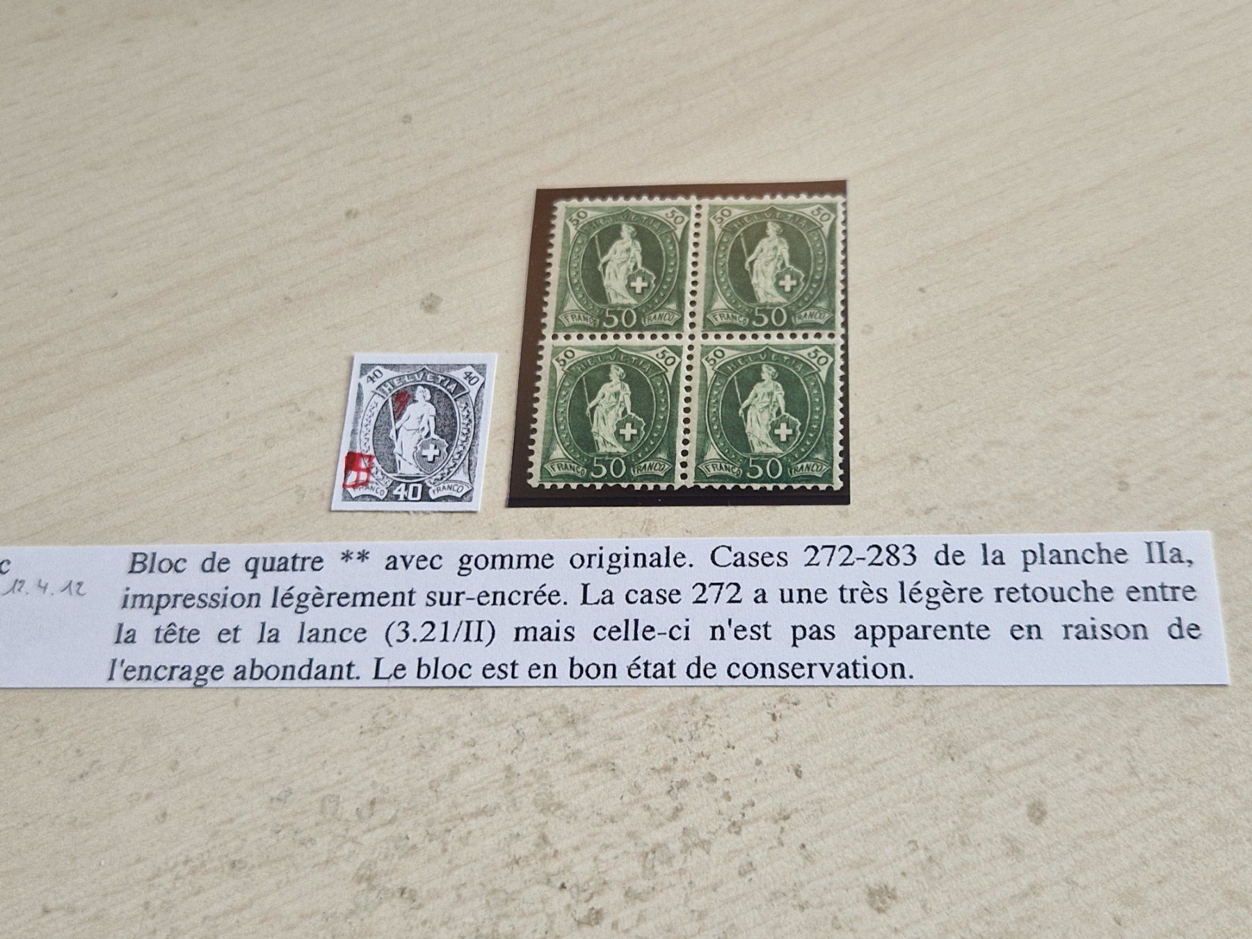 Tutti i francobolli: Stehende 98Ac 3.21/II im 4er Block, postfrisch, ab 1.- – Nuovo (secondo la descrizione) da Burgdorf venduto da Glossy01