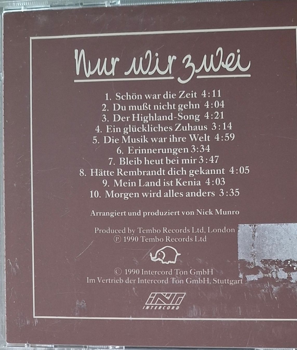 CDs: Roger Whittaker - Nur wir zwei – Gebraucht aus Reinach BL von Chela04 1