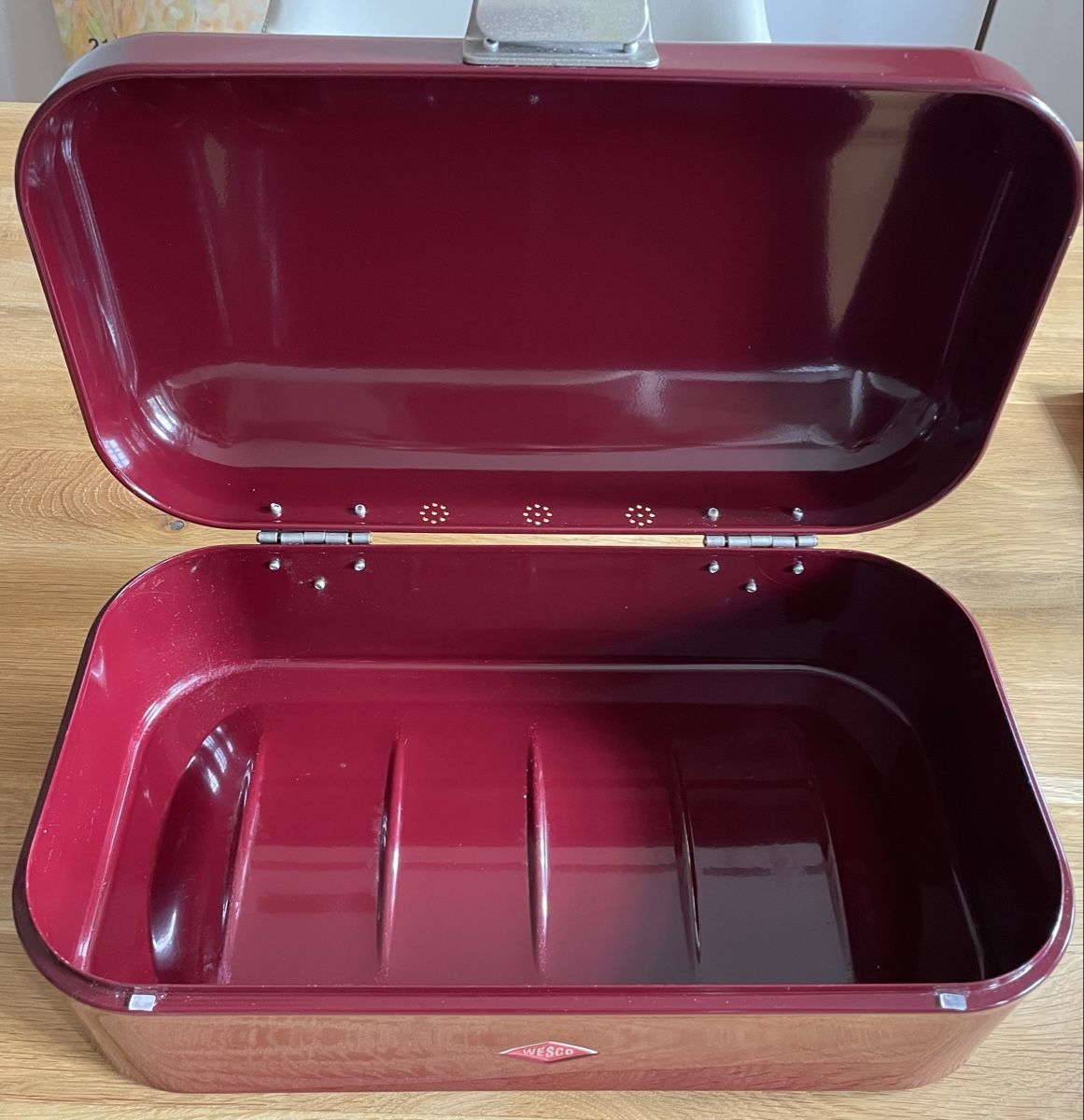 Contenitori & Simili: Retro Brotkasten bordeauxrot Wesco grandy – Nuovo (secondo la descrizione) da Burgdorf venduto da LenaGerig 1