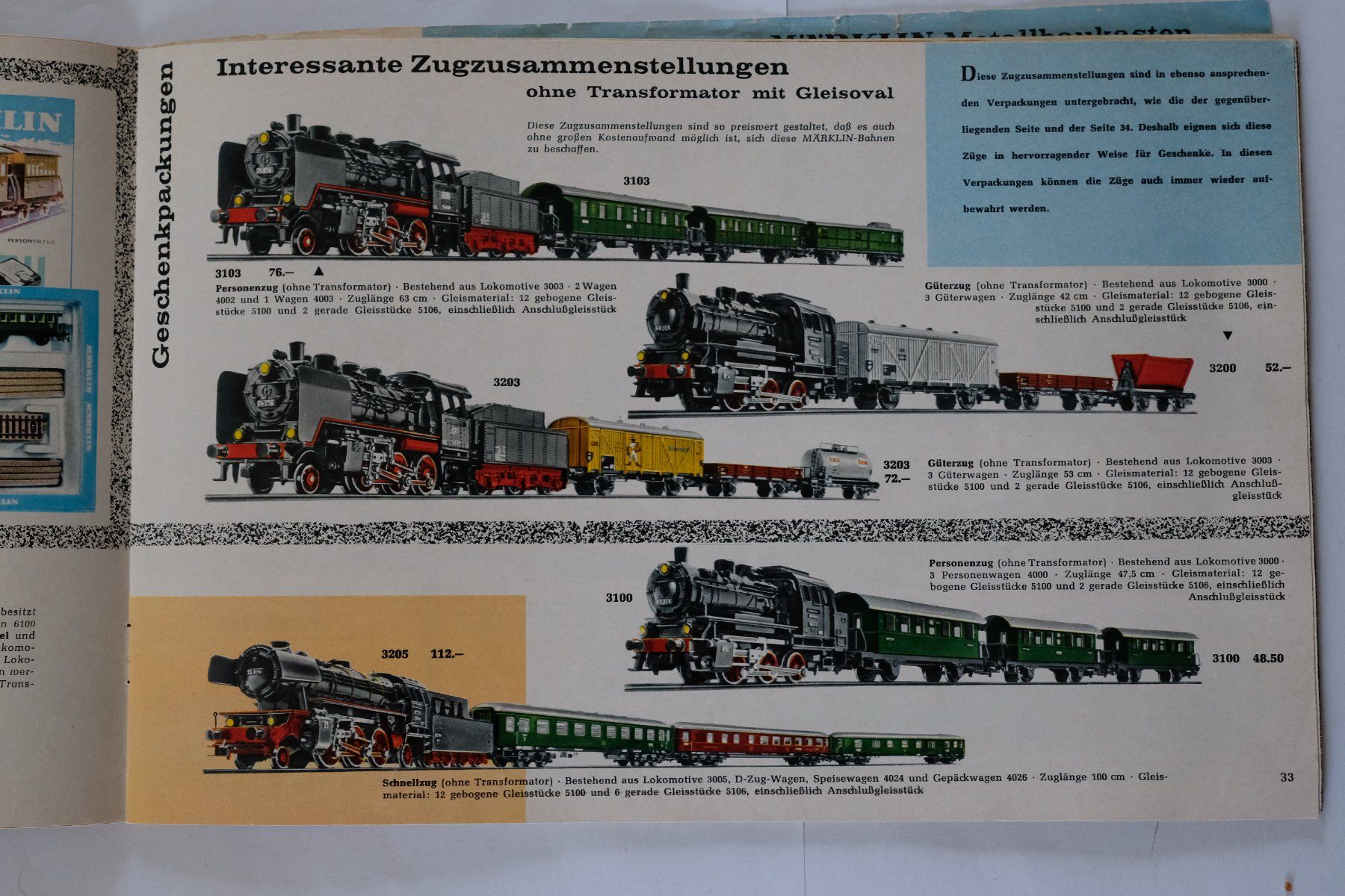 Märklin Dokumente: Märklin Katalog oder Werbebroschüre ca. 1960er – Gebraucht aus Ehrendingen von nicoro50 2
