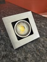 Set von 25 quadratischen LED Spots mit Aluminium-Front