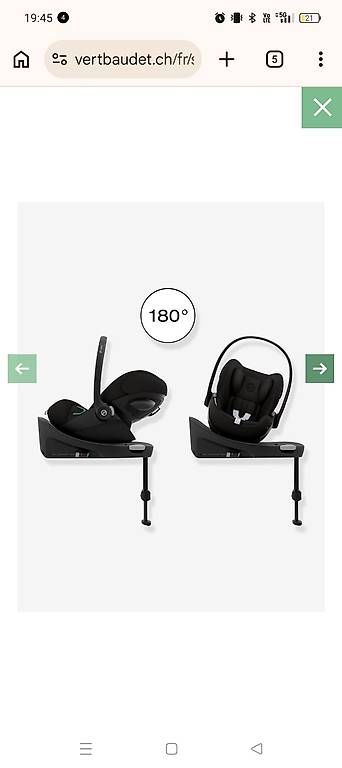 Seggiolini per auto: Siège auto bebe Cloud G3 i-Size - noir avec base isofix – Usato da Collombey venduto da Carlos-Gomes