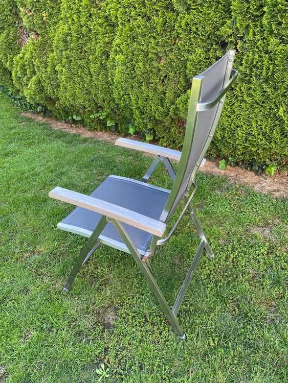 2 x Garten Hochlehner Stühle Edelstahl Marke Zebra Kaufen auf Ricardo