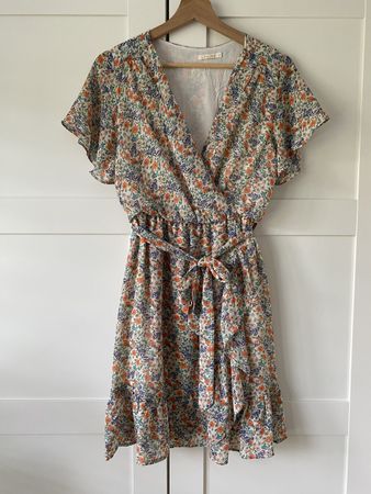 Robe d'été légère à fleurs vintage, taille S