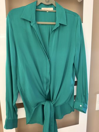Bluse Silk95Five Tuerkis Groesse M guter Zustand