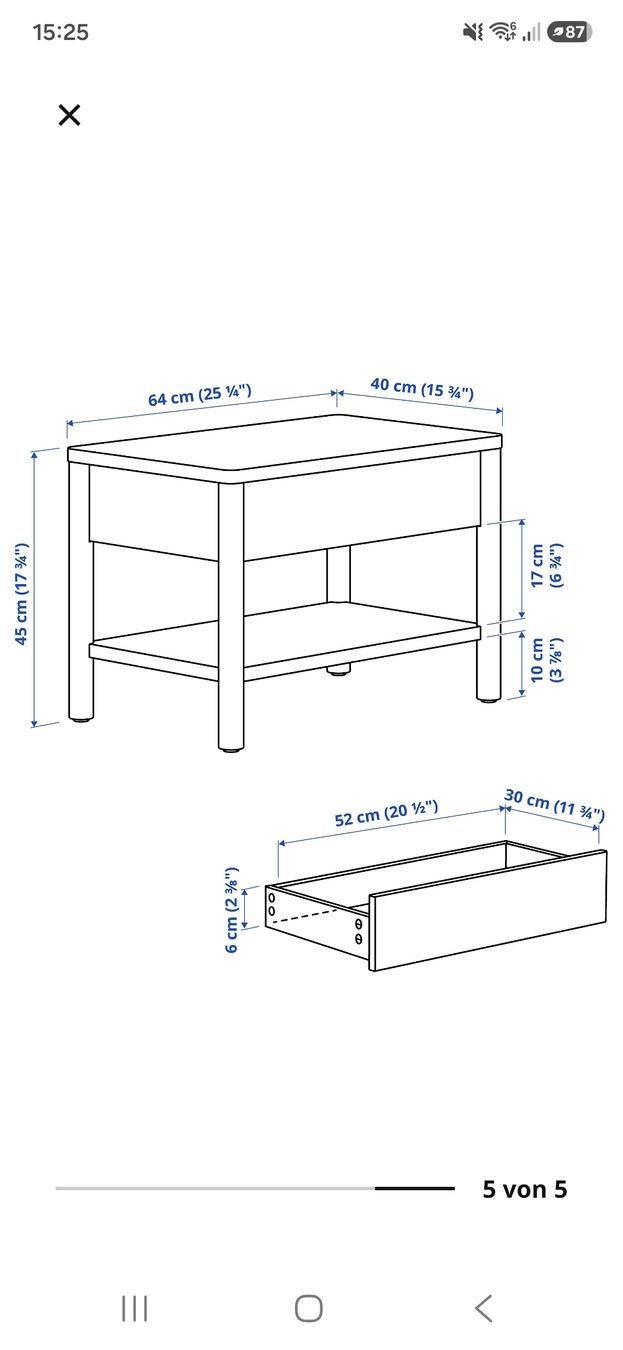 Tische: Moderner Couchtisch mit Schublade – Gebraucht aus Affoltern am Albis von Diana888 4