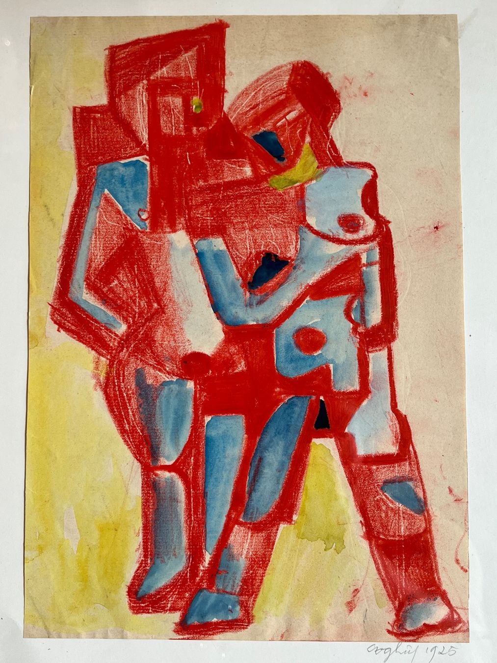 Dipinti: COGHUF - 1925 originelle  Ölpastell – Usato da Basel venduto da PAUL_ART 3