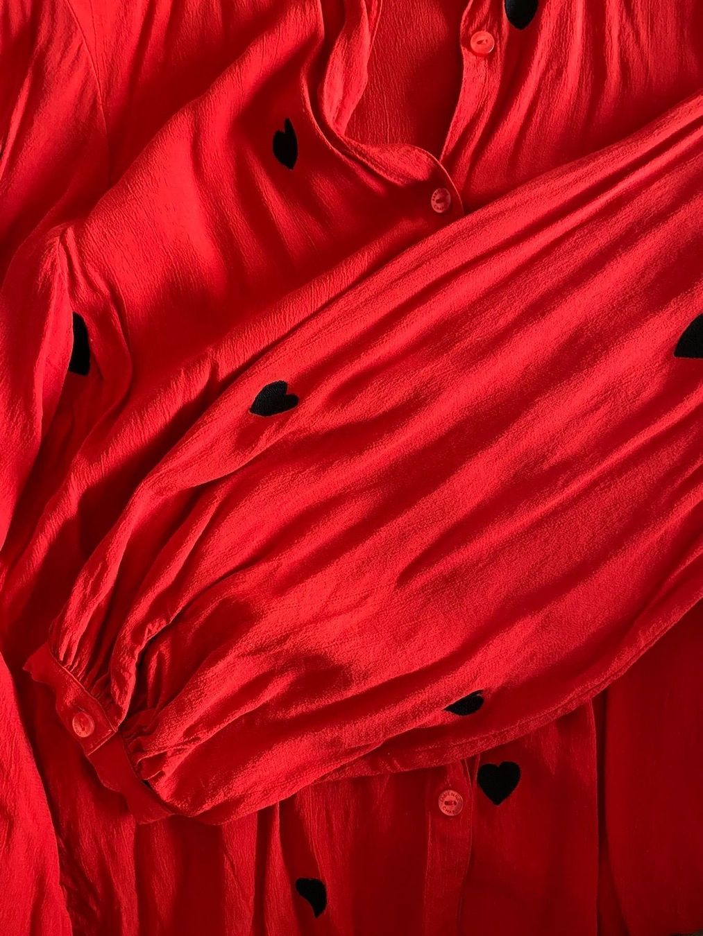 Camicette: Rote Bluse mit Herzen von Fabienne Chapot Gr. S – Usato da Sissach venduto da Vanessa_Atalanta 3