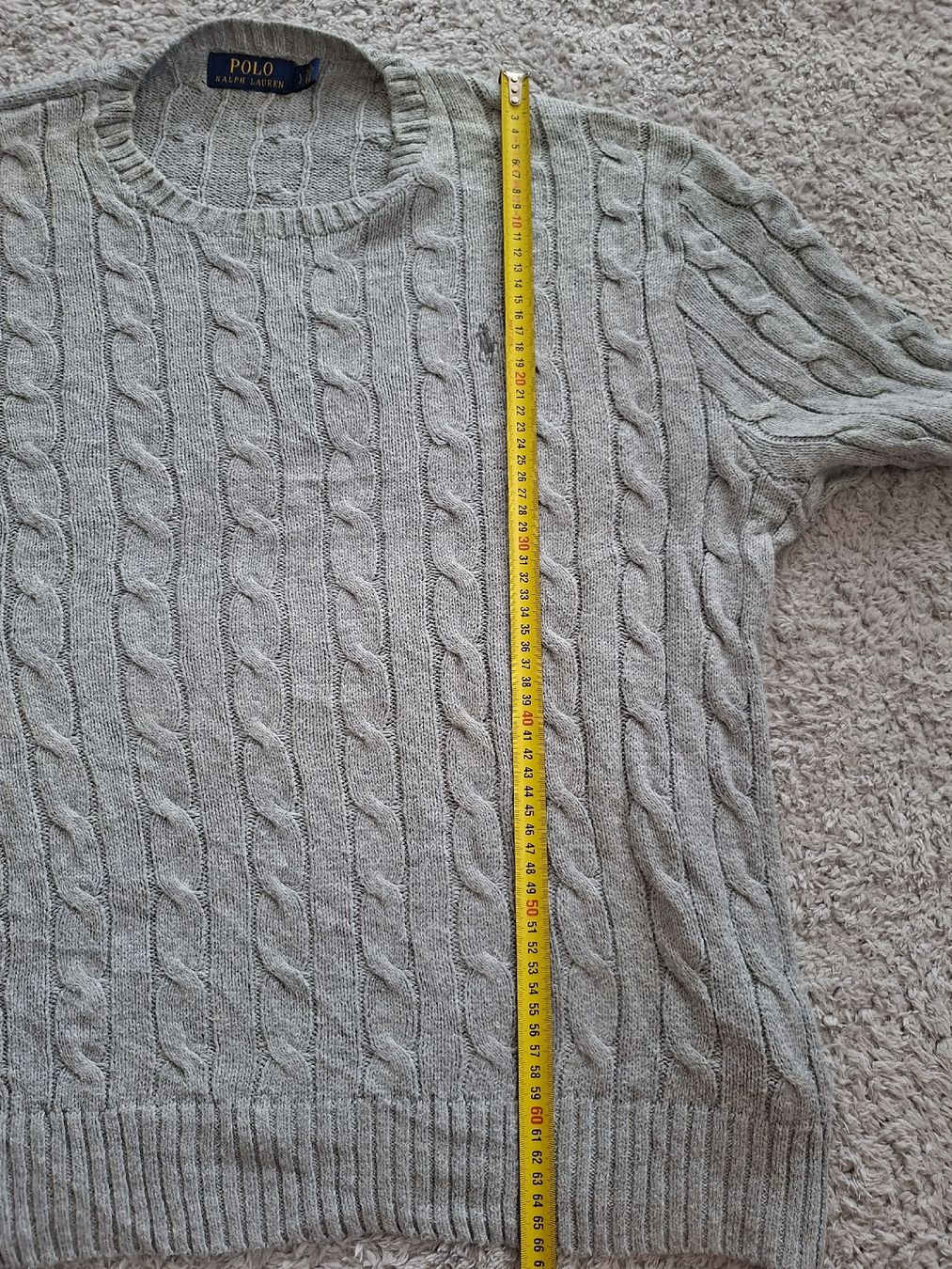 Ralph Lauren Maglioni & Felpe: Pull Polo Ralph Lauren gris maille torsadée L – Usato da Renens VD venduto da ser_j2fn 8