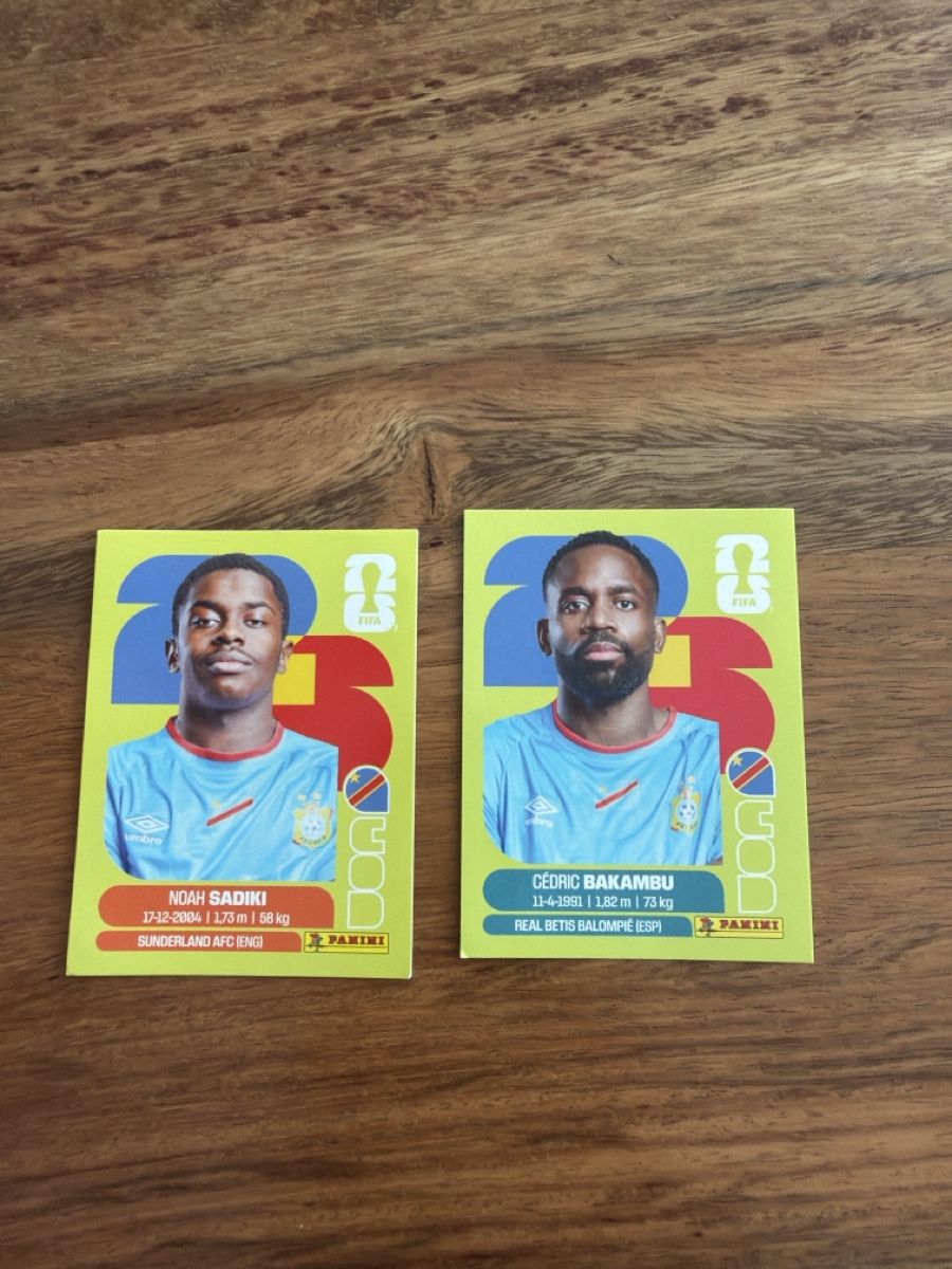 Panini Carte collezionabili: Panini Sticker Noah Sadiki Cedric Bakambu – Usato da Jona venduto da sport2018