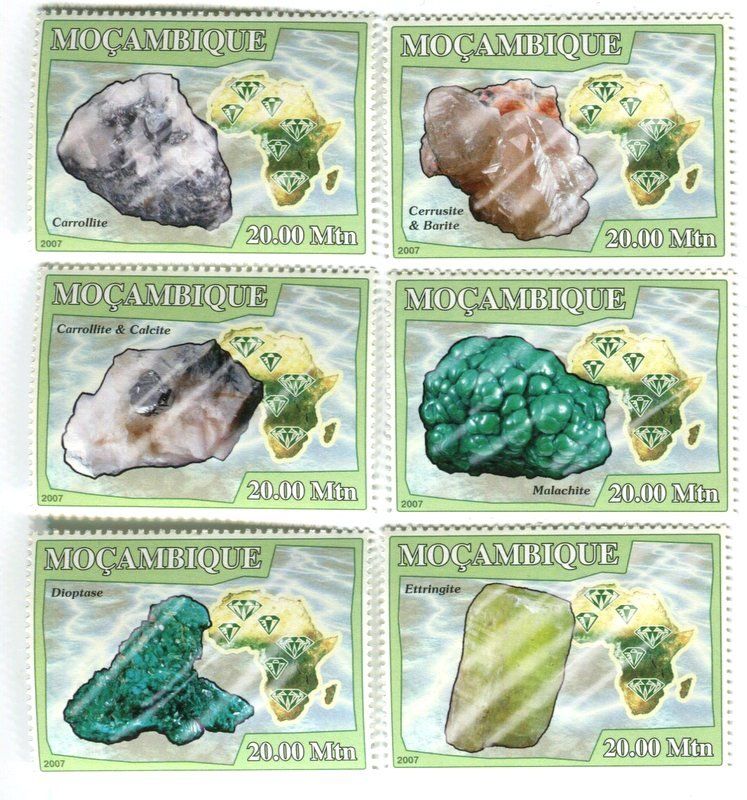 Tutti i francobolli: Briefmarken "Minerale". Mosambik. – Nuovo e nell'imballaggio originale da Basel venduto da Butsch5